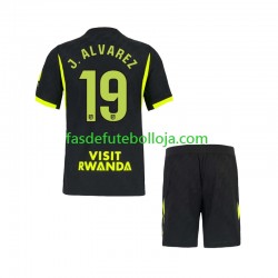 Camisola 2º Equipamento Atlético Madrid Julian Alvarez 19 2026-2027 Manga Curta ,Criança