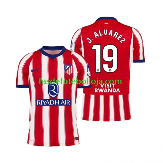 Camisola 1º Equipamento Atlético Madrid Julian Alvarez 19 2026-2027 Manga Curta ,Homem