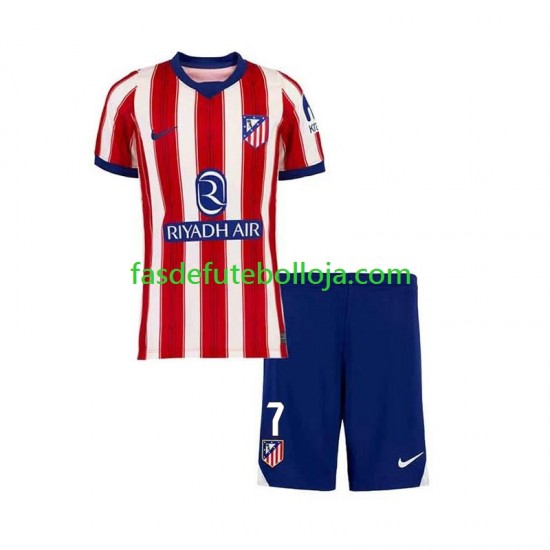 Camisola 1º Equipamento Atlético Madrid Lee Kang-in 7 2026-2027 Manga Curta ,Criança