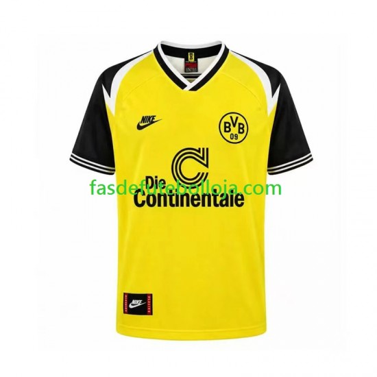 Camisola 1º Equipamento Borussia Dortmund 1995 Manga Curta Retro ,Homem Camisola 1º Equipamento Borussia Dortmund 1995 Manga Curta Retro ,Homem