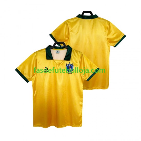 Camisola 1º Equipamento Seleção Brasileira 1988 Manga Curta Retro ,Homem Camisola 1º Equipamento Seleção Brasileira 1988 Manga Curta Retro ,Homem