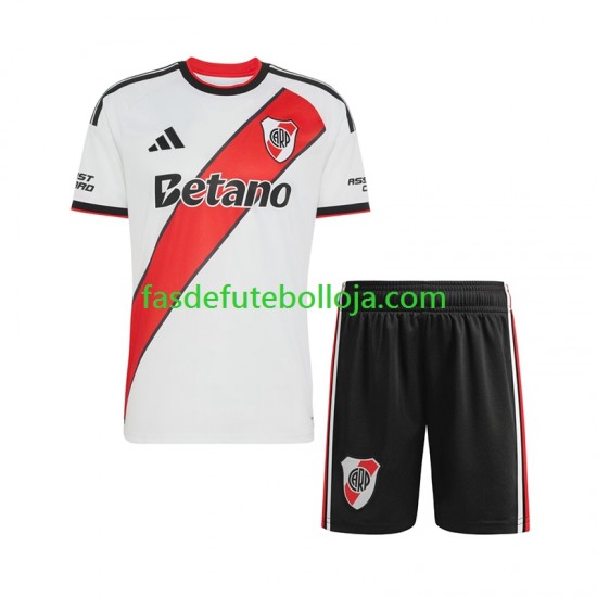 Camisola 1º Equipamento CA River Plate 2026-2027 Manga Curta ,Criança