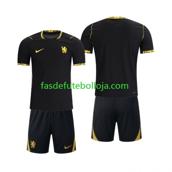 Camisola 2º Equipamento Chelsea 2026-2027 Manga Curta ,Criança