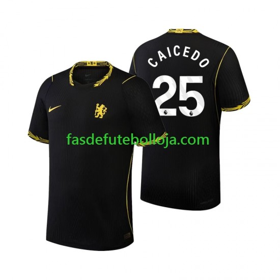 Camisola 2º Equipamento Chelsea Moises Caicedo 25 2026-2027 Manga Curta ,Homem Camisola 2º Equipamento Chelsea Moises Caicedo 25 2026-2027 Manga Curta ,Homem