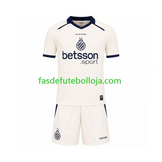 Camisola 2º Equipamento Club Brugge 2026-2027 Manga Curta ,Criança