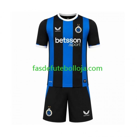 Camisola 1º Equipamento Club Brugge 2026-2027 Manga Curta ,Criança
