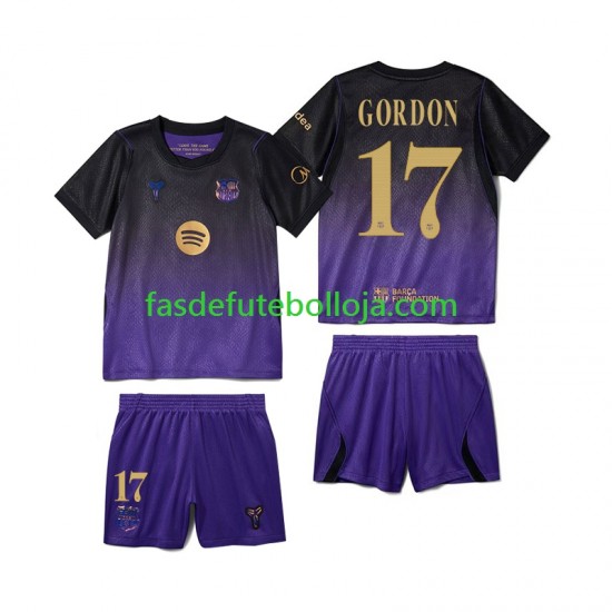 Camisola 2º Equipamento FC Barcelona Anthony Gordon 17 2026-2027 Manga Curta ,Criança