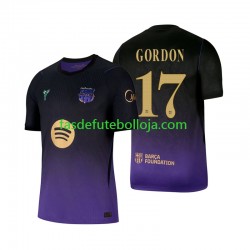 Camisola 2º Equipamento FC Barcelona Anthony Gordon 17 2026-2027 Manga Curta ,Homem Camisola 2º Equipamento FC Barcelona Anthony Gordon 17 2026-2027 Manga Curta ,Homem