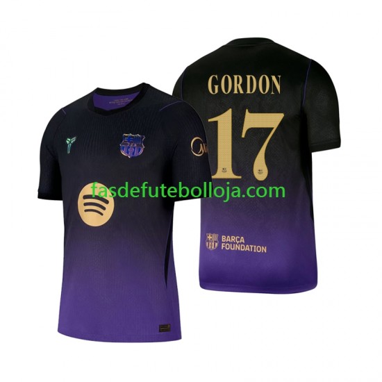 Camisola 2º Equipamento FC Barcelona Anthony Gordon 17 2026-2027 Manga Curta ,Homem