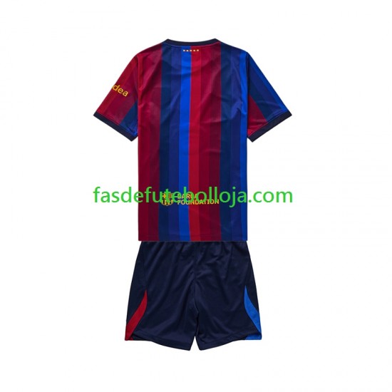Camisola 1º Equipamento FC Barcelona 2026-2027 Manga Curta ,Criança