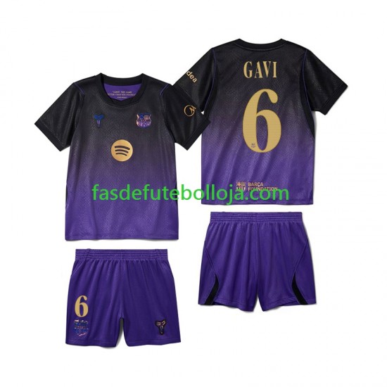 Camisola 2º Equipamento FC Barcelona Gavi 6 2026-2027 Manga Curta ,Criança
