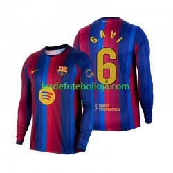 Camisola 1º Equipamento FC Barcelona Gavi 6 2026-2027 Manga Comprida ,Homem