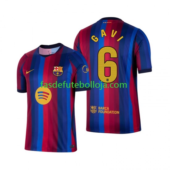 Camisola 1º Equipamento FC Barcelona Gavi 6 2026-2027 Manga Curta ,Homem