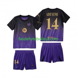 Camisola 2º Equipamento FC Barcelona Karim Adeyemi 14 2026-2027 Manga Curta ,Criança Camisola 2º Equipamento FC Barcelona Karim Adeyemi 14 2026-2027 Manga Curta ,Criança