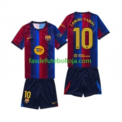 Camisola 1º Equipamento FC Barcelona Lamine Yamal 10 2026-2027 Manga Curta ,Criança Camisola 1º Equipamento FC Barcelona Lamine Yamal 10 2026-2027 Manga Curta ,Criança