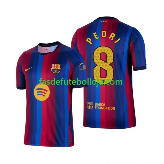 Camisola 1º Equipamento FC Barcelona Pedri 8 2026-2027 Manga Curta ,Homem