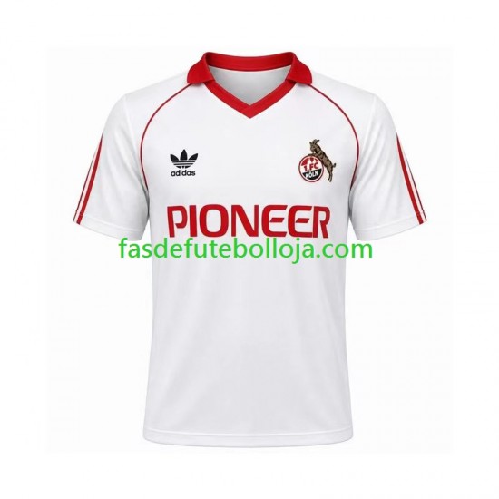Camisola 1º Equipamento FC Köln 1980 1981 Manga Curta Retro ,Homem