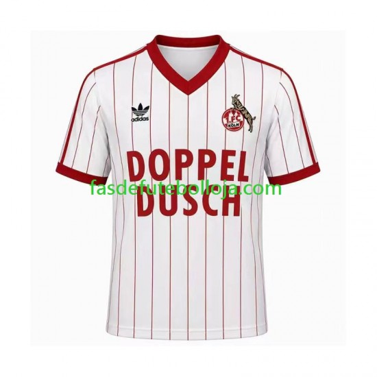 Camisola 1º Equipamento FC Köln 1982 1983 Manga Curta Retro ,Homem
