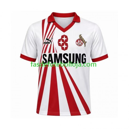 Camisola 1º Equipamento FC Köln 1990 1991 Manga Curta Retro ,Homem