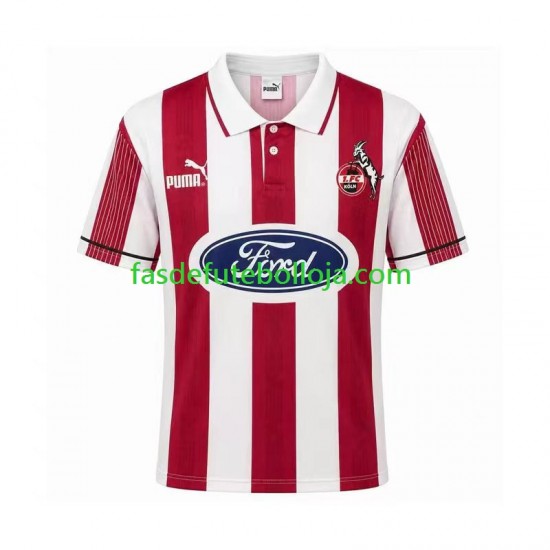 Camisola 1º Equipamento FC Köln 1995 1996 Manga Curta Retro ,Homem