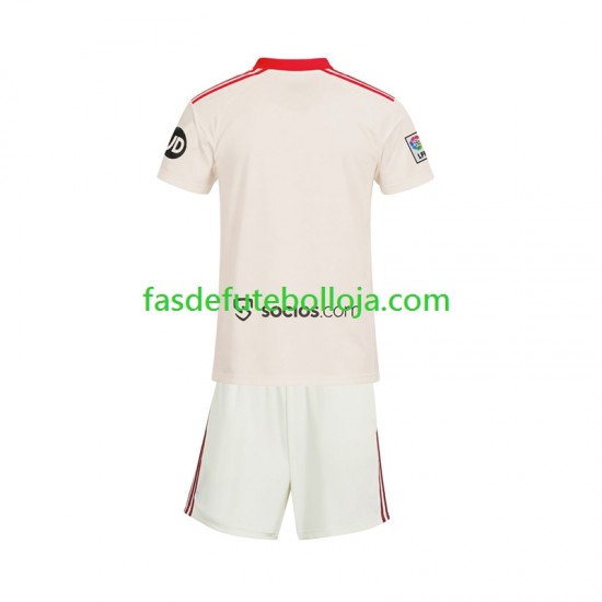 Camisola 1º Equipamento Sevilla FC 2025-2026 Manga Curta Retro ,Criança