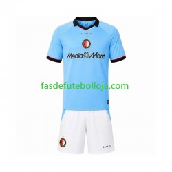 Camisola 2º Equipamento Feyenoord Rotterdam 2026-2027 Manga Curta ,Criança