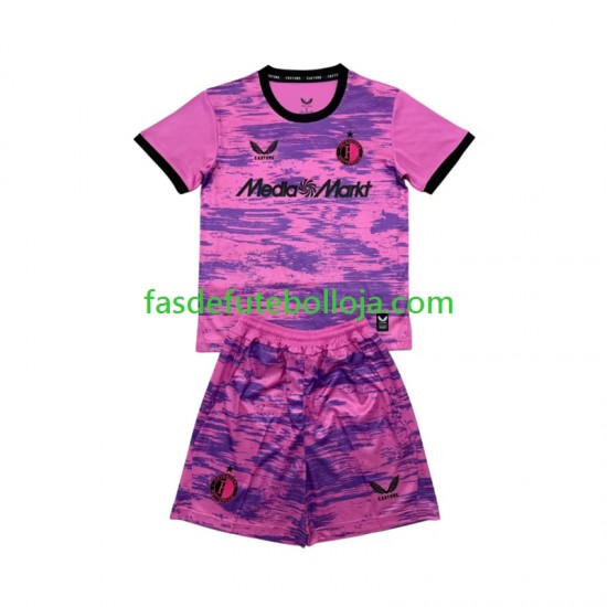 Camisola Guarda-redes 3º Equipamento Feyenoord Rotterdam 2026-2027 Manga Curta ,Criança