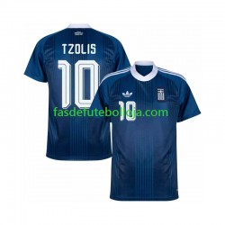 Camisola 2º Equipamento Seleção Grega Christos Tzolis 17 2026-2027 Manga Curta ,Homem