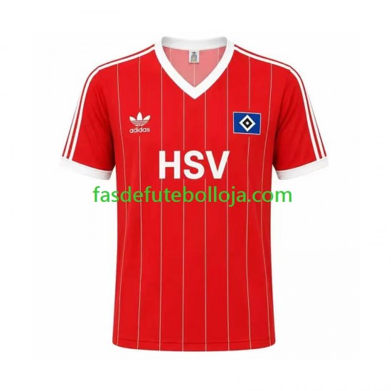 Camisola 2º Equipamento Hamburger SV 1983 Manga Curta Retro ,Homem