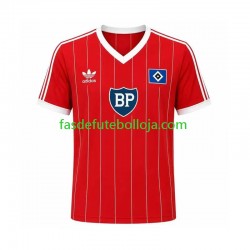 Camisola 2º Equipamento Hamburger SV 1984 Manga Curta Retro ,Homem