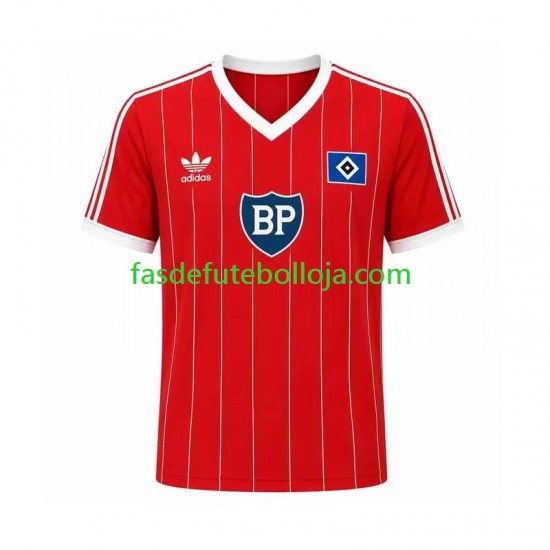 Camisola 2º Equipamento Hamburger SV 1984 Manga Curta Retro ,Homem