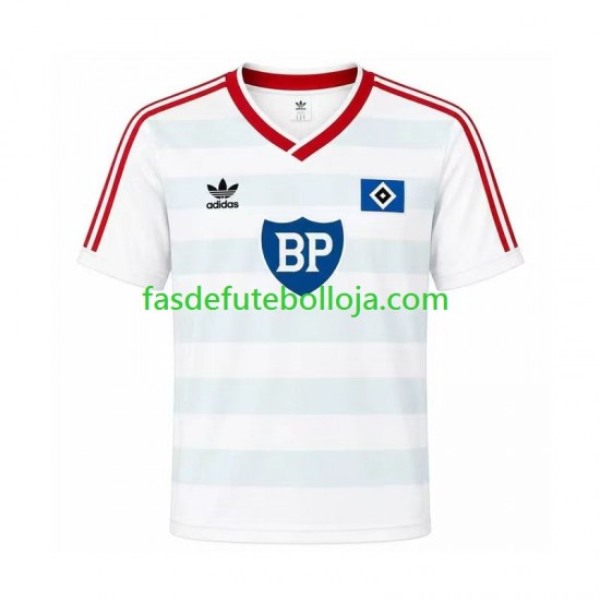 Camisola 2º Equipamento Hamburger SV 1986 Manga Curta Retro ,Homem