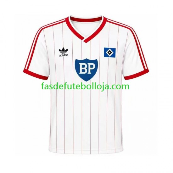 Camisola 1º Equipamento Hamburger SV 1984 Manga Curta Retro ,Homem