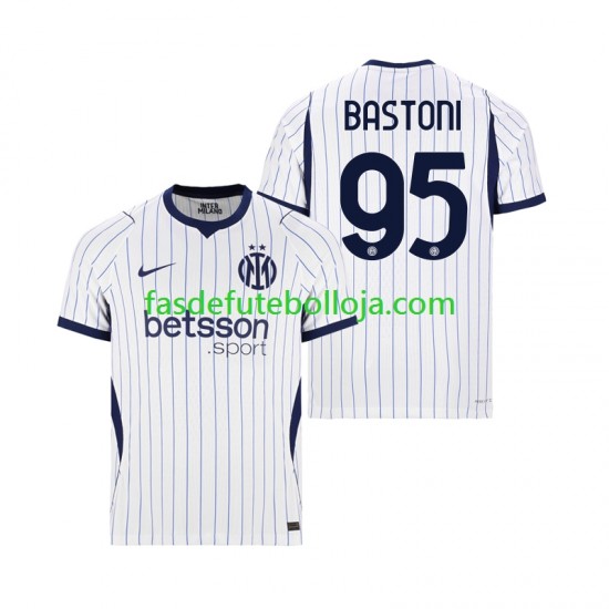 Camisola 2º Equipamento Inter de Milão Alessandro Bastoni 95 2026-2027 Manga Curta ,Homem