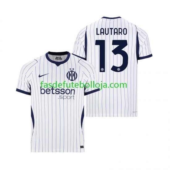 Camisola 2º Equipamento Inter de Milão Lautaro Martinez 13 2026-2027 Manga Curta ,Homem