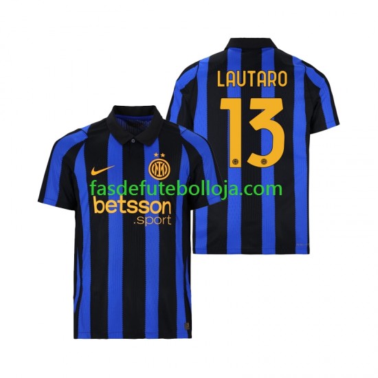 Camisola 1º Equipamento Inter de Milão Lautaro Martinez 13 2026-2027 Manga Curta ,Homem