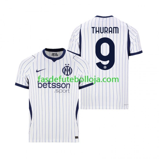Camisola 2º Equipamento Inter de Milão Marcus Thuram 9 2026-2027 Manga Curta ,Homem