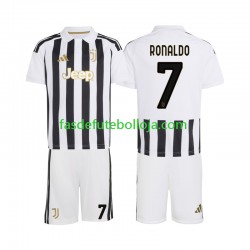Camisola 1º Equipamento Juventus Cristiano Ronaldo 7 2026-2027 Manga Curta ,Criança