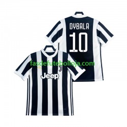 Camisola 1º Equipamento Juventus DYBALA 21 2017 2018 Manga Curta Retro ,Homem