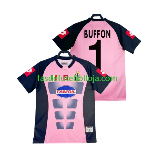 Camisola Guarda-redes 2º Equipamento Juventus Buffon 1 2002-2003 Manga Curta Retro ,Homem