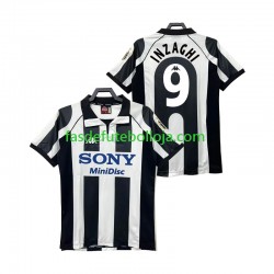Camisola 1º Equipamento Juventus INZAGHI 9 1997 1998 Manga Curta Retro ,Homem