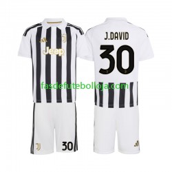 Camisola 1º Equipamento Juventus Jonathan David 30 2026-2027 Manga Curta ,Criança Camisola 1º Equipamento Juventus Jonathan David 30 2026-2027 Manga Curta ,Criança