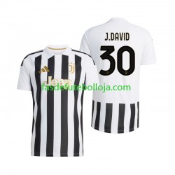 Camisola 1º Equipamento Juventus Jonathan David 30 2026-2027 Manga Curta ,Homem