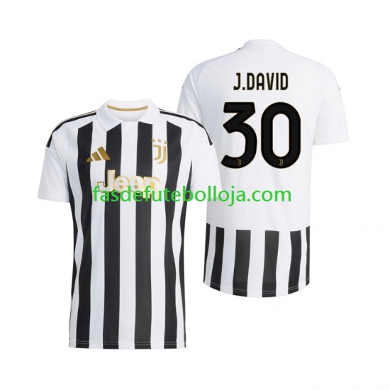 Camisola 1º Equipamento Juventus Jonathan David 30 2026-2027 Manga Curta ,Homem