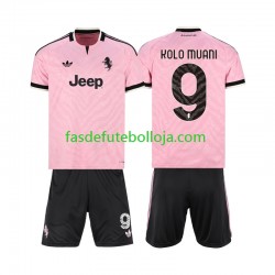 Camisola 2º Equipamento Juventus Randal Kolo Muani 9 2026-2027 Manga Curta ,Criança