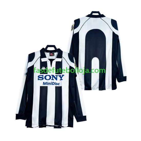Camisola 1º Equipamento Juventus 1997 1998 Manga Comprida Retro ,Homem
