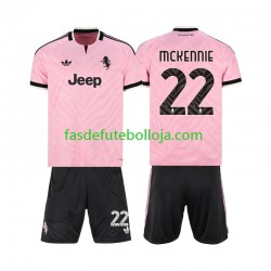 Camisola 2º Equipamento Juventus Weston McKennie 22 2026-2027 Manga Curta ,Criança