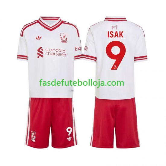 Camisola 2º Equipamento Liverpool Alexander Isak 9 2026-2027 Manga Curta ,Criança