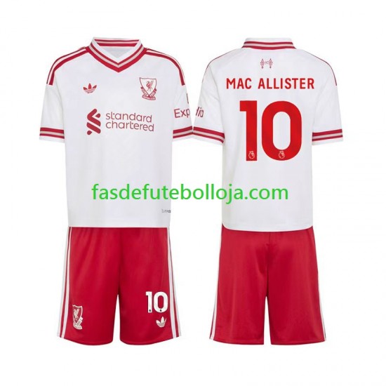 Camisola 2º Equipamento Liverpool Alexis Mac Allister 10 2026-2027 Manga Curta ,Criança