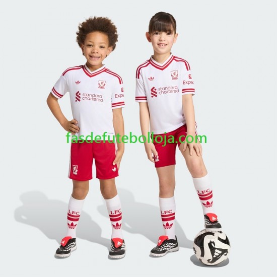 Camisola 2º Equipamento Liverpool 2026-2027 Manga Curta ,Criança